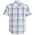 thumbnail image 2 of Camisa COEVALS CLUB para hombre, estilo western a cuadros, manga corta, 4XL, blanca, 2 of 7