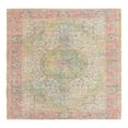 thumbnail image 2 of Unique Loom Chenille Jute Collection Area Rug - Amba (7' 10" Square Ivory Pink/Navy Blue), 2 of 6