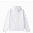 thumbnail image 4 of HOOMEUMY Men's Hooded Zipper Jacket Lightweight Full Zip Up Sweatshirt Outwear with Pockets for Spring Autumn White XXXL, 4 of 4