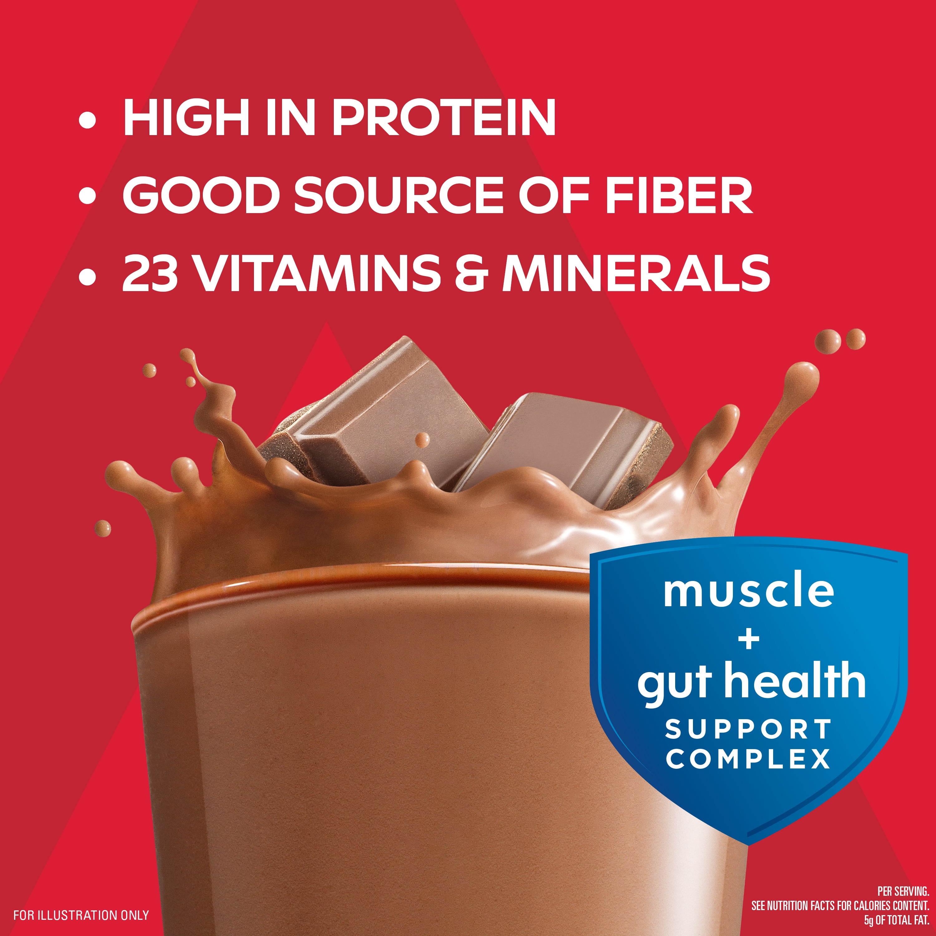 Atkins Strong, High Protein Shake, Milk Chocolate, 30g of Protein, 4 Count