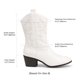 thumbnail image 2 of Bota DREAM PAIRS DWUMMB2505 Blanca Bordada Media Caña 5.5, 2 of 7