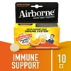 Airborne 1000mg Vitamin C Immune Support Effervescent Tablets, Multivitamin Supplement, Zesty Orange Flavor, 10 ct