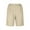 Khaki, variant on Patlollav Women'S Summer Linen Shorts Elastic Waist Casual Wide Leg Bermuda Shorts Plus Size Pants