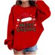 thumbnail image 2 of Blusas y camisas de manga larga con cuello redondo para niños Estampados navideños de manga larga Casual Suelto Forro polar para mayor calidez Sudadera con capucha de manga larga con cuello redondo pa, 2 of 4