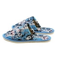 thumbnail image 2 of Chochili Men Dog Home Slippers Blue White Lightweight Silent Walk, 2 of 5