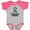 Heather and Hot Pink, variant on Inktastic Hypogammaglobulinemia Ribbon Boys or Girls Baby Bodysuit