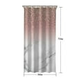 thumbnail image 5 of Pink Glitter White Marble Pattern Shower Curtain 36"x72" ,Bathroom Decorative Shower Curtains Set with 12 Hooks,Modern Waterproof Washable Shower Curtain, 5 of 6