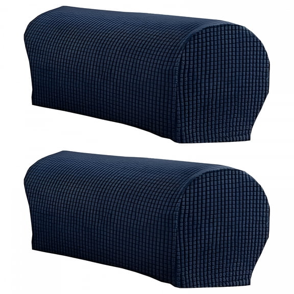 AUQ 2Pcs Soft Stretch Plush Armrest Covers,Stretch Armrest Covers for Chairs/Sofas,Couch Arm Covers,Furniture Protector Armchair Slipcovers for Recliner