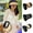 Beige, variant on Women Foldable Straw Sun Visor Wide Brim Roll up Adjustable Beach Hat