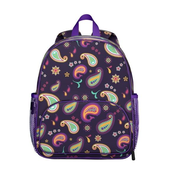 Rustic Ergonomic Backpack - Waterproof Vintage Print School Bag with Durable Double Zipper