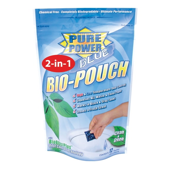 Valterra V23020 Pure Power Blue Waste Digester and Odor Eliminator - 2-In-1 Drop-Ins, Pack of 10