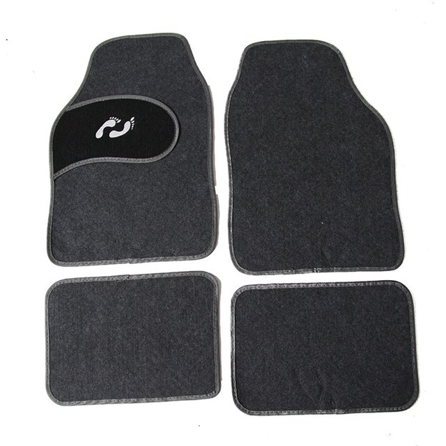 Alfombrillas universales NQ de gamuza 4 piezas antideslizantes PVC 250 gramos