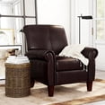 thumbnail image 2 of Faux Leather Club Chair, Brown, 2 of 7