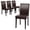 Brown, variant on CL.HPAHKL Dining Chairs Set of 4, PU Leather Kitchen Dining Room Chairs with Padded Back & Wood Legs, Brown