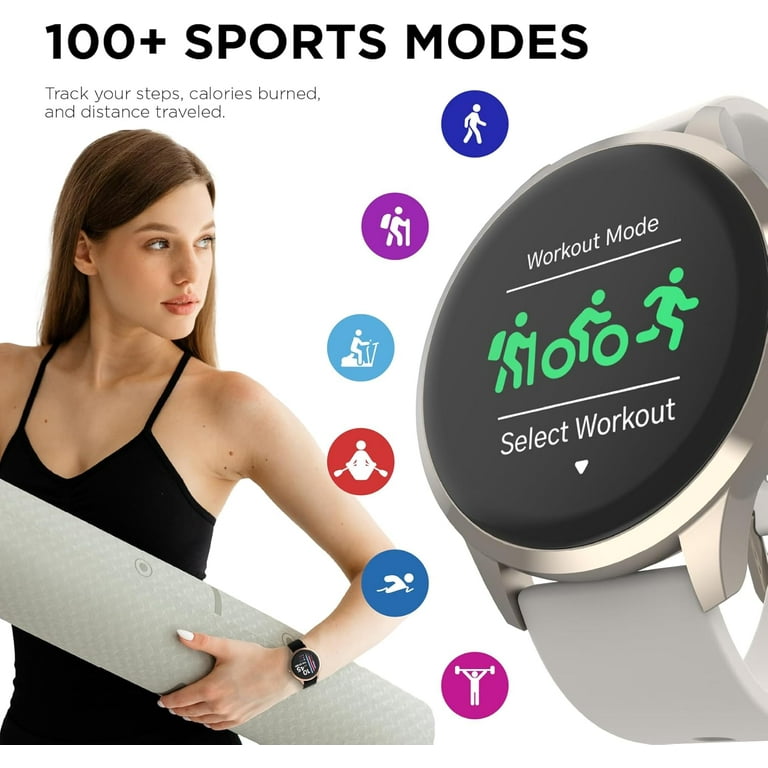 Sport 4 Smartwatch Fitness Tracker Heart Rate Monitor Customizable Watch Face Activity And Calorie Tracker 100 Sports Modes Bluetooth Connectivity Walmart