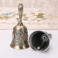 thumbnail image 3 of YOSADIER 2Pcs Handheld Bell for Restaurant Staff 11.8X2.1In with Zinc Alloy, 3 of 8