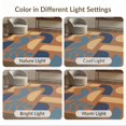 thumbnail image 7 of ODIKA 4'x6' Earthy Tones Abstract Geometric Harmony Washable Area Rug Elegant Blend of Shapes and Minimalist Style Stain Resistant, Low Pile, Easy Care for Dorm Room, Small Living, 7 of 7