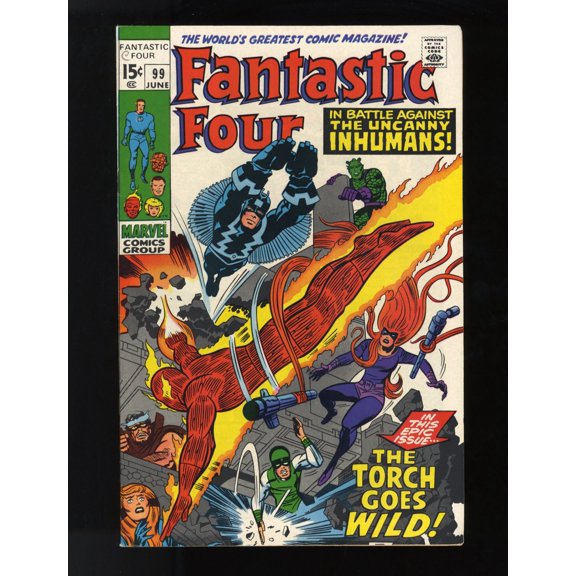 Fantastic Four #99 VF/NM 9.0 Inhumans Appearance! Comic Book