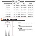 thumbnail image 3 of uublik Girls School Pants Size 5T-15 Kids Cargo Pants Elastic Waist Lightweight Outdoor Jogger Pants Black, 3 of 5