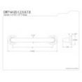 thumbnail image 4 of Kingston Brass DR714120 Metropolitan 12" Grab Bar, 1-1/4" Diameter, Matte Black, 4 of 4