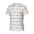 thumbnail image 3 of Yiaed Happy Graduation Print Mens Short Sleeve Tight Fit T-Shirt, Crewneck Casual Tee-Medium, 3 of 5