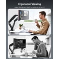 thumbnail image 4 of Soporte doble para monitor HUANUO HNDS7 para 13-35 pulgadas con USB negro, 4 of 9