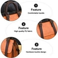thumbnail image 3 of New fashion handbag faux leather retro large-capacity shoulder crossbody bag - claybank, 3 of 5