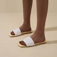 thumbnail image 4 of Sommer Bunte Strass Jacke Sandalen Fashion Square Toe Flache Hausschuhe Wmkox8yii ytu11114, 4 of 8