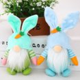 thumbnail image 6 of Kripyery Easter Dwarf Doll Exquisite Cartoon Carrot Design Non Woven Fabric Decorative Gnome Plush Doll for Party, 6 of 8