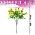thumbnail image 3 of 3Pcs Yellow Simulated Pansies, Cyenie Artificial Pansy Bouquet Pansy Flowers for Flower Bed Fence Decoration Home Garden Ornament, 3 Bundles of Simulated Pansies, 3 of 5