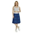 thumbnail image 2 of Women's Royal Blue Traditional Classic Line A-line Printed Skirt Casual Wear, M, Navy Blue, by Ambesonne, 2 of 6