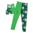 thumbnail image 3 of CHICTRY Kids Girls 2Pcs Christmas Dance Costume Xmas Santa Elf Costume Gymnastics Ballet Dance Outfit Green 14, 3 of 6