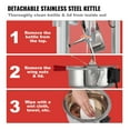 thumbnail image 2 of Popcorn Maker Machine, 850W 8oz Kettle, 48 Cups Batch, Tempered Glass, 4 Scoops, Countertop Movie Theater Style, 2 of 5