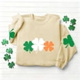 thumbnail image 4 of Tauxra Chandail de la Saint-Patrick pour Femmes à Manches Longues, Col Rond, Coupe Ample, Blouse Tunique Décontractée, 4 of 6