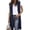 Blue 2, variant on Women's Open Front Long Knit Vest, Sleeveless plain Casual Mid Length Layering Cardigan teacher clothes Blue 2 S