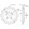 thumbnail image 2 of Wilwood Hat-BB Front .813in Offset 5 x 4.72 - 12 on 10.75in, 2 of 5