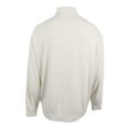 thumbnail image 2 of NEW Ivory Mens Size Big 2X 1/2 Zip Mock-Neck Sweater, 2 of 2