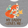 thumbnail image 4 of Inktastic Daddy Loves Me Woodland Fox Boys or Girls Baby Bib, 4 of 4