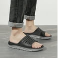 thumbnail image 6 of Ecetana Slide Sandals for Men Open Toe Thick Cushion Non Slip Pool Shower Sandals, 6 of 6