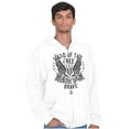 thumbnail image 5 of Land of the Free Because of the Brave Zip Up Hoodie Men's Women's Brisco Brands M, 5 of 6