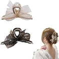 thumbnail image 3 of Bowknot Rhinestone Hair Claws Clips Women Headdress Elegant Fashion Bowknot Hair Clamps Hair Accessories, 3 of 10