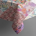 thumbnail image 4 of Pioneer Flower Floral Print Pattern Rectangle Tablecloth 60"x102",Waterproof Polyester Rectangle Table Cloth, Wipeable Spillproof Polyester Tablecloth for Dining, Camping, Indoor and Outdoor, 4 of 6