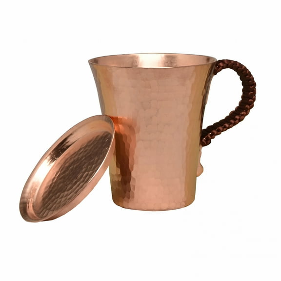 ACDANC 2026 New Copper Cup 350Ml 12Oz with Lid Bar Accessories Mugs Copper Mug for Party Gatherings Wedding Holiday Copper Cups