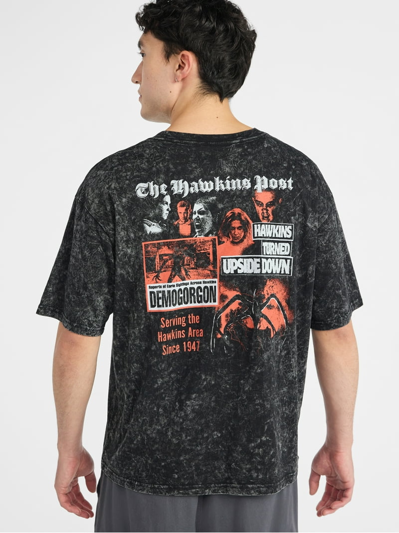 Netflix Stranger Things Roll Out Oversized Graphic T-Shirt