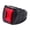 Black Red, variant on Vintage Square Agate Signet Ring Stainless Steel Simple Red Gemstone Thumb Ring for Men Silver Size 10
