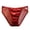 Red, variant on Women Silky Satin Panties Mesh Lace Briefs Underwear Low Rise Plus Size Panty Silky Tactile Touch Seamless Panties Red, L