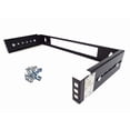 thumbnail image 1 of CNAweb 1U 19-Inch Hinged Extendable Wall Mount Bracket Network Equipment Rack - Black, 1 of 4