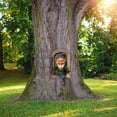 thumbnail image 1 of Estatua de jardín con forma de elfo, escultura de árbol para jardín, arte de patio, diseñada para profesionales, 1 of 7