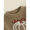 thumbnail image 5 of Musuos Baby Boys Girls Halloween Sweater 0-3Years Casual Pumpkin/Ghost Embroidery Long Sleeve Warm Pullover Infant Knitwear, 5 of 7