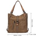 thumbnail image 3 of Women Shoulder Tote Bag Canvas Large Capacity Casual Backpack Messenger Bag, 3 of 3